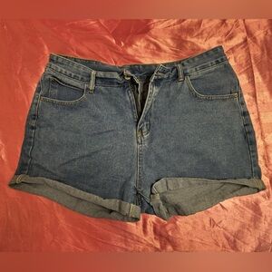 Women's Blue Denim Shorts